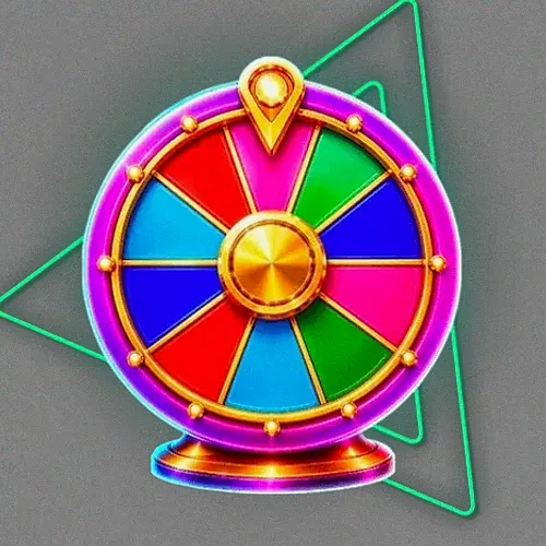 Colourful prize wheel