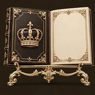Ornate open book — 22King